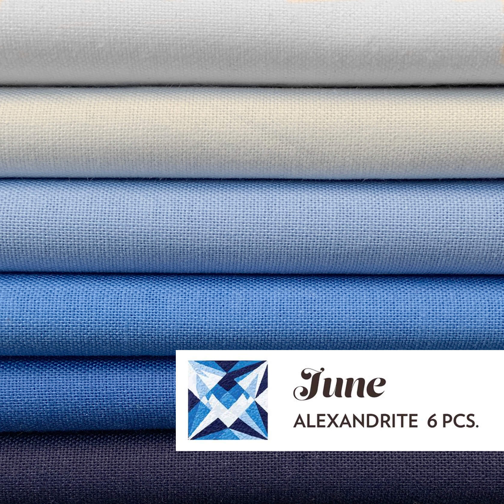 June Alexandrite Birthstone 6 Piece Fat Quarter Bundle by Paintbrush Studio Paintbrush Studio Alexandrite Fat Quarter Bundle